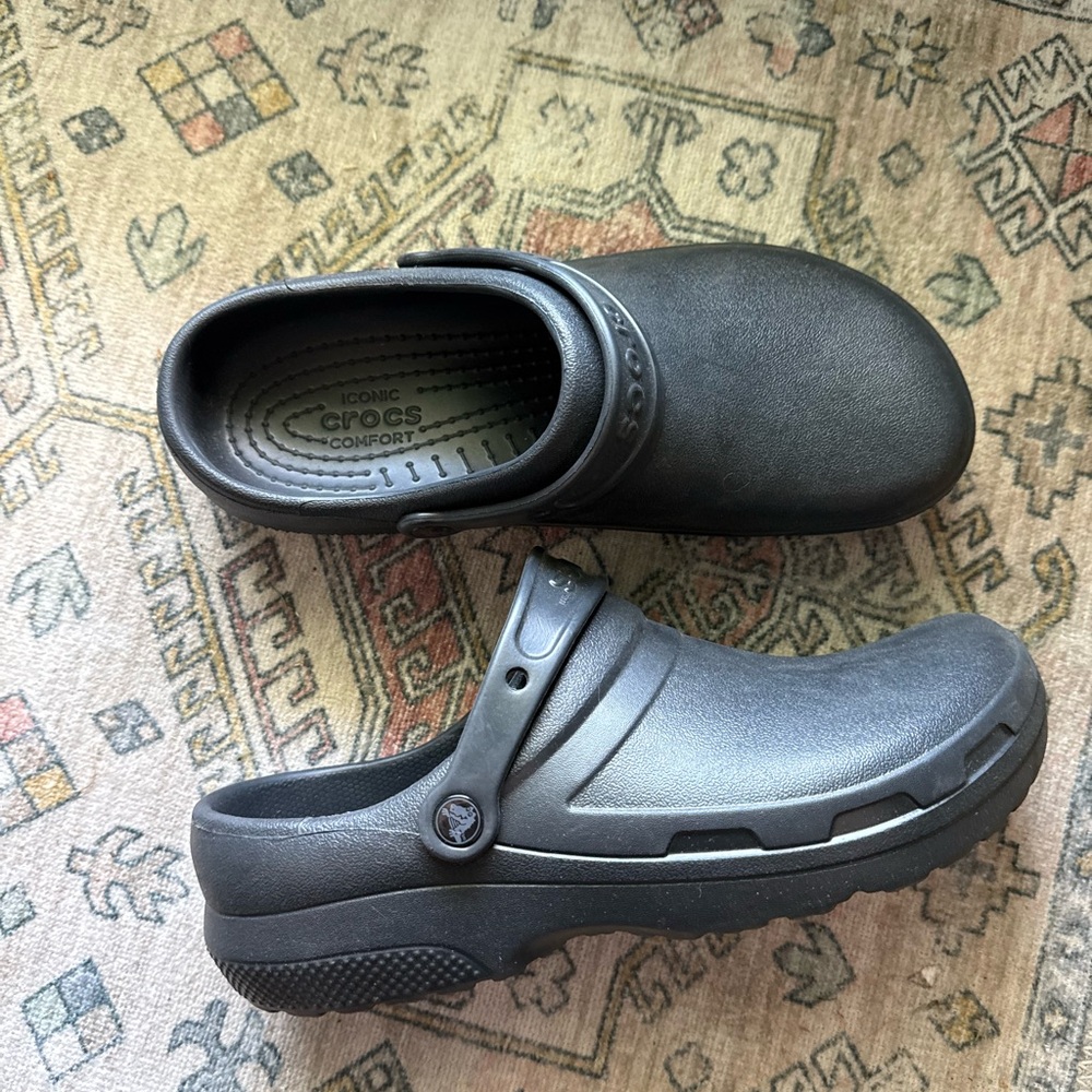 CROCS Bistro Collection Iconic Black Comfort Clogs